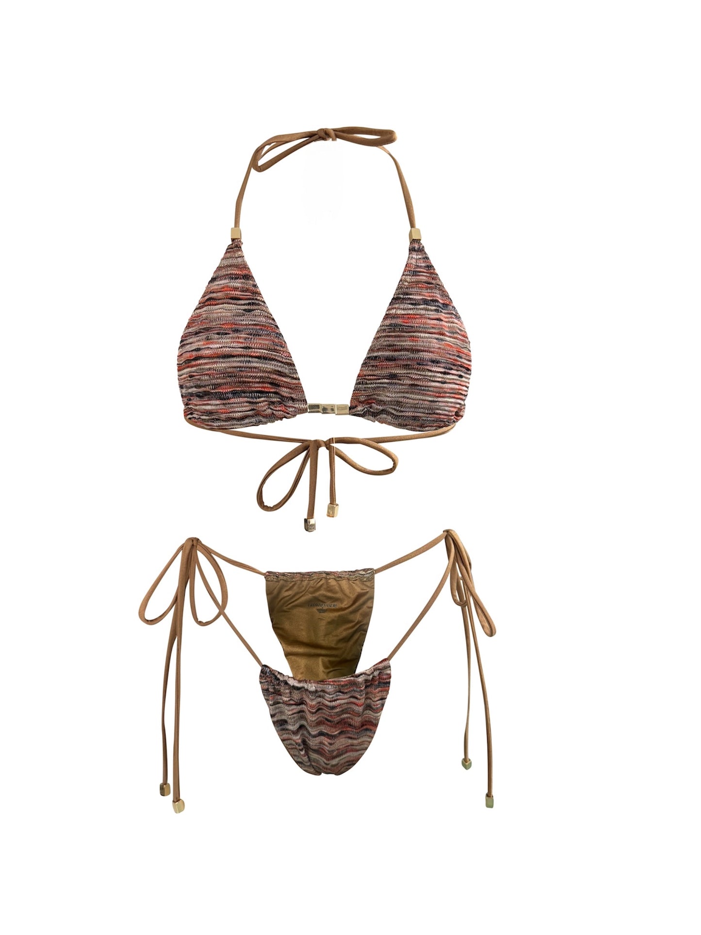 TRIANGLE KNIT MIRCO BIKINI